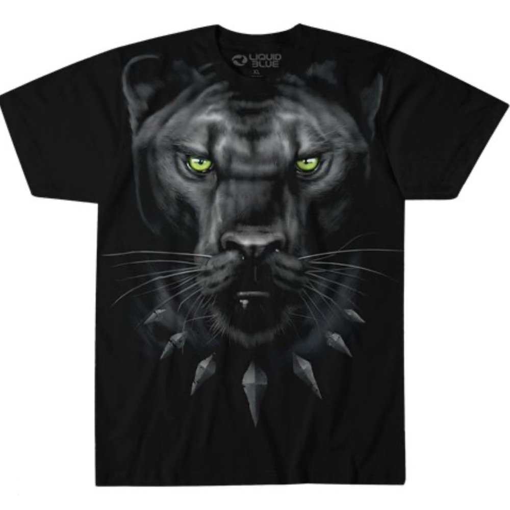 Brand new liquid blue panther shirt